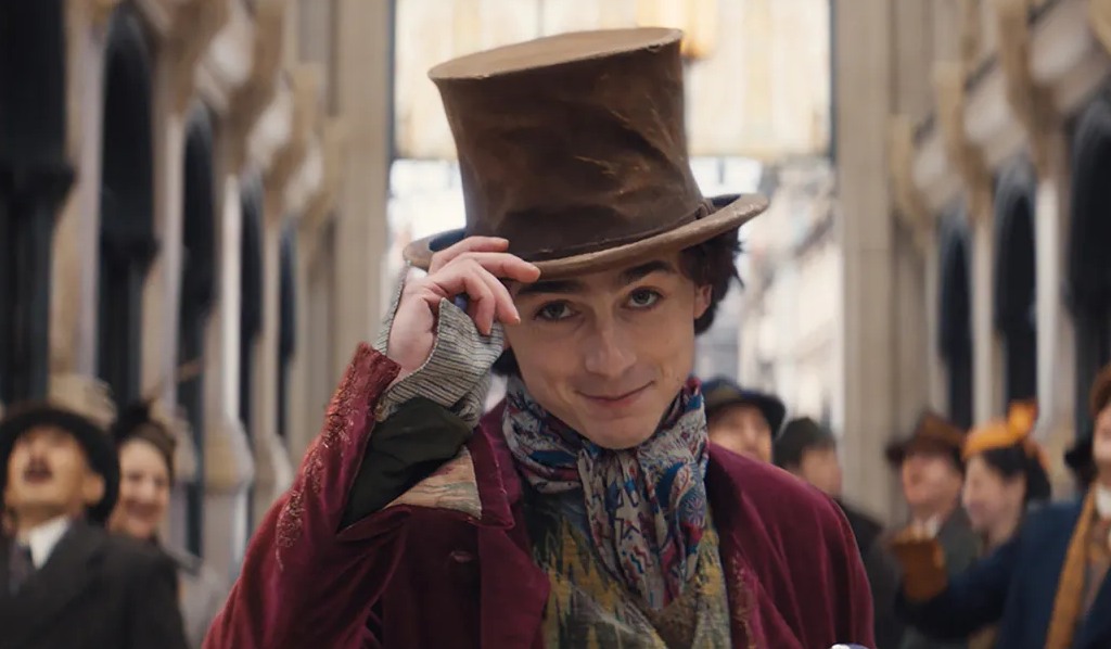 Timothée Chalamet in Wonka. 